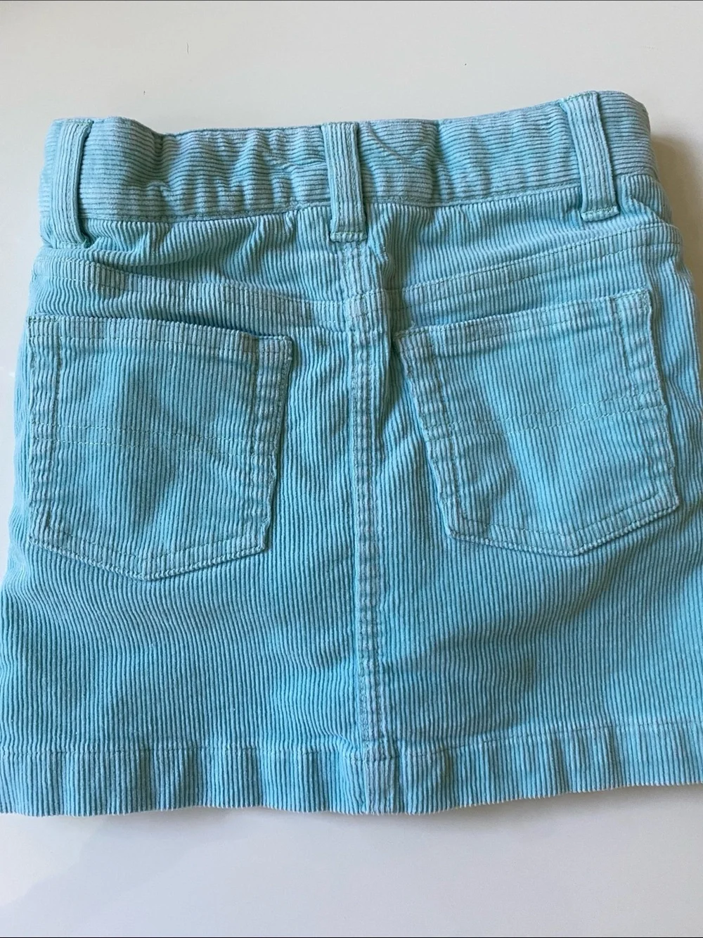 Ralph Lauren 4T Light Blue Corduroy A-Line Kids Skort with logo & cord shorts